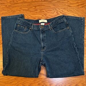 L.L. Bean Flannel lined Dark Blue Relaxed Jeans